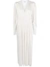 Isabel Marant Étoile Marant Étoile Woman Maxi Dress White Size 6 Cupro In Beige