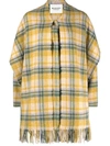Isabel Marant Étoile Faty Fringed Knitted Coat In Yellow