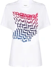 Isabel Marant Étoile White Crewneck T-shirt With Logo Print On The Chest In Cotton Woman In White