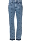 Isabel Marant Étoile Sulanoa Cotton Jeans In Blu
