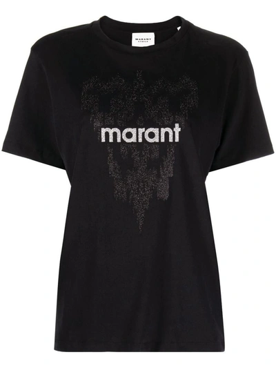 Isabel Marant Étoile Zewel Printed T-shirt In Black