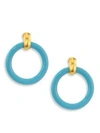 KENNETH JAY LANE Large Clip-On Hoop Earrings/3"