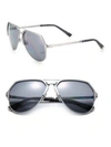 DOLCE & GABBANA 59MM Polarized Metal Aviator Sunglasses