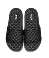 Apl Athletic Propulsion Labs Lusso Logo-embossed Leather Slides In Black