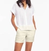 Ecru Mitchell Chino Short In Sand In Beige