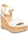 COOL PLANET BY STEVE MADDEN JITNEY WOMENS OPEN TOE ANKLE STRAP WEDGE SANDALS