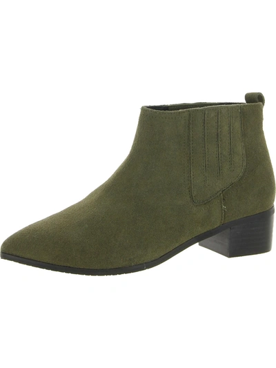NYDJ GILLAN WOMENS SUEDE POINTED TOE CHELSEA BOOTS