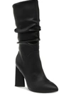 Dolce Vita Womens Leather High Heel Mid-calf Boots In Black