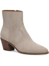 LUCKY BRAND GODDIY WOMENS FAUX SUEDE ZIPPER ANKLE BOOTS