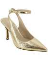 Kenneth Cole Women's Romi Pointed Toe Chain Strap High Heel Pumps In Gold