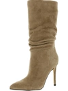 MARC FISHER LTD ROMY WOMENS SUEDE PULL ON MID-CALF BOOTS