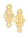 IPPOLITA 18K Senso Circle Disc Cascade Earrings