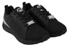 Plein Sport Black Polyester Runner Gisella Sneakers In Black