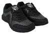 Plein Sport Black Polyester Runner Jasmines Sneakers In Black