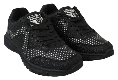 Plein Sport Polyester Runner Jasmines Sneakers Women's Shoes In Black