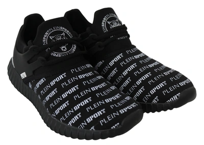 Plein Sport Black Polyester Runner Henry Sneakers