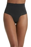 Skims Seamless Sculpt' Sculpting Mid Waist Brief In Onyx