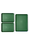Great Jones Sheet Show 3-piece Nonstick Sheet Pan Set In Broccoli