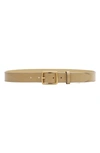 Rag & Bone Boyfriend Leather Belt In Dune