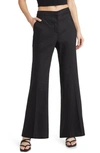 MILLY LENNON LINEN BLEND FLARE PANTS