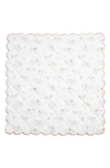 Pehr Reversible Quilted Organic Cotton Blanket In Ivory/ Blush