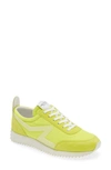 Rag & Bone Retro Runner Sneaker In Neon Yellow Leather