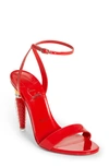 CHRISTIAN LOUBOUTIN LIPGLOSS QUEEN ANKLE STRAP SANDAL