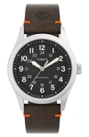 TIMEX TIMEX® EXPEDITION NORTH® FIELD MECHANICAL LEATHER STRAP WATCH, 38MM
