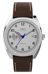 TIMEX MARLIN AUTOMATIC LEATHER STRAP WATCH, 39MM