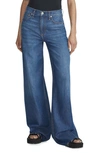 Rag & Bone Sofie Featherweight Wide Leg Jeans In Otto