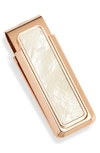 M CLIP MOTHER-OF-PEARL MONEY CLIP