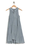 Wishlist Sleeveless Tiered Babydoll Dress In Cloud