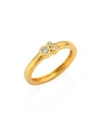 GURHAN Pointelle Diamond & 22K Yellow Gold Band Ring