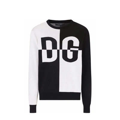 Dolce & Gabbana Logo Jumper In Black