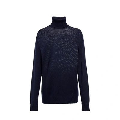 Jill Sander Berger Wool Sweater In Blue