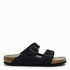 BIRKENSTOCK BIRKENSTOCK SLIDE ARIZONA DARK BLUE LEATHER,1020716SUE/M_BIRKE-MD_616-44