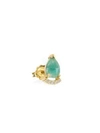 PAIGE NOVICK TPLT Diamond, Emerald & 18K Yellow Gold Single Stud Earring