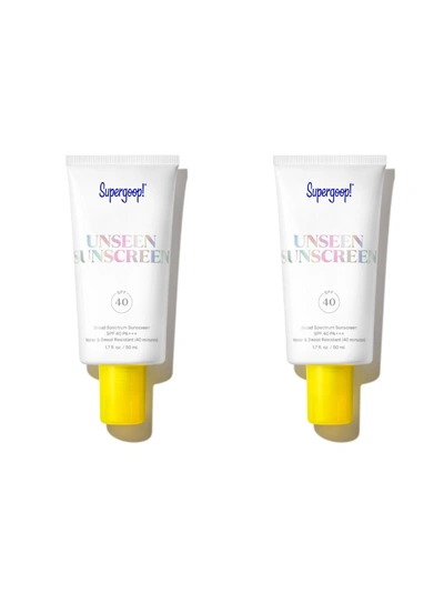 Supergoop Unseen Sunscreen Spf 40 2-pack ! In White