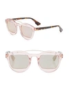 DIOR Dior Mania 50MM Mirrored Round Sunglasses