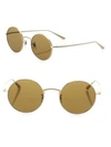 OLIVER PEOPLES The Row For Oliver Peoples After Midnight 49MM Round Sunglasses