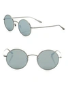 OLIVER PEOPLES The Row For Oliver Peoples After Midnight 49MM Mirrored Round Sunglasses
