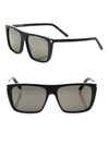 SAINT LAURENT 56MM Flat-Top Sunglasses
