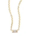 Zoë Chicco Diamond Baguette & 14K Yellow Gold Necklace