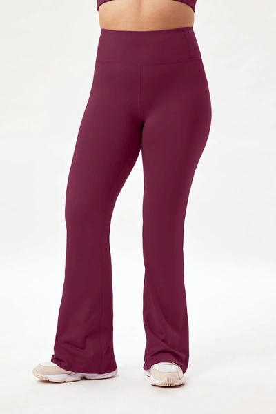 Girlfriend Collective Plum Compressive Flare Legging