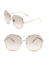 CHLOÉ NOLLA 61MM OVERSIZED SQUARE AVIATOR SUNGLASSES