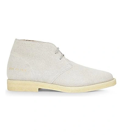 Common Projects Suede Chukka Boots In Grey