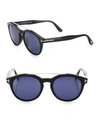 TOM FORD Newman 53MM Round Sunglasses
