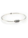 CAST OF VICES Herman Engraved Sterling Silver Barrel Bracelet