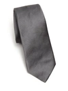 Theory Roadster Luster Silk Tie In Chrome