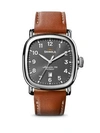 Shinola The Guardian Leather Strap Watch